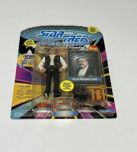 VINTAGE Star Trek Captain Scott "Scotty" The Next Generation Playmates TNG - Picture 12 of 14