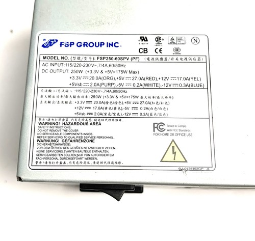 FSP Group Inc. FSP250-60SPV (PF) Fuente De Alimentación 250W 20+4Pin - Imagen 2 de 4