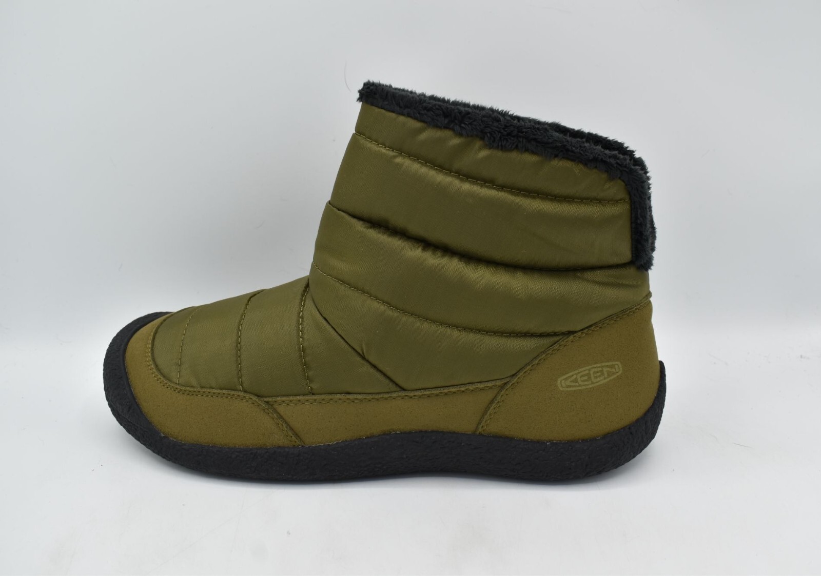 Scarpe Keen da uomo taglia 11 5 Howser pieghevoli verde oliva scuro pull on