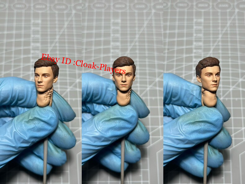 Painted 1/12 Ps Spiderman Peter Parker Head Carved Fit 6'' Action ...