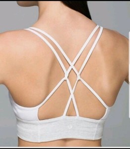 white longline sports bra