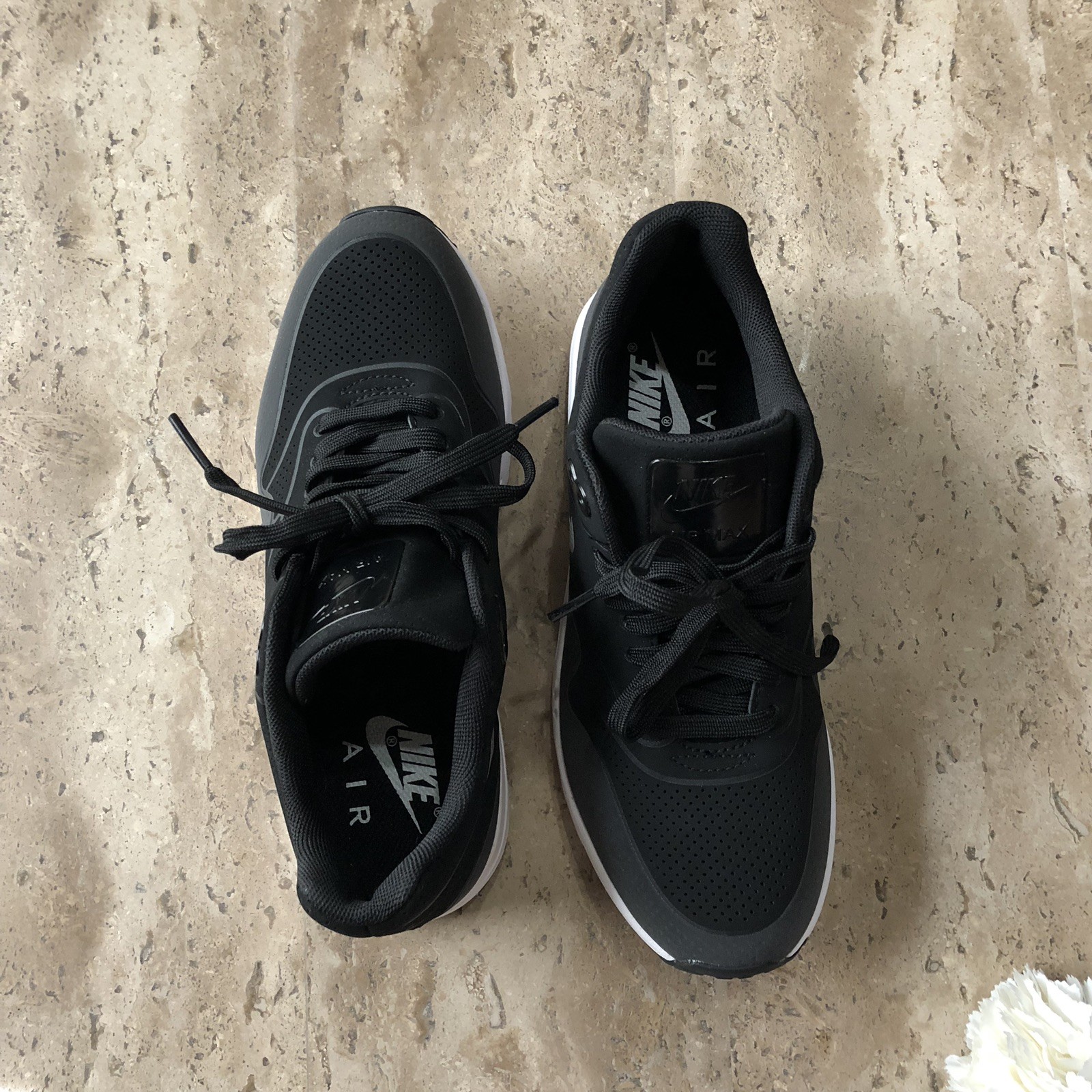 Nike Women's Air Air Air Max 1 Ultra Moire Black Running shoes 704995 001 Size 6.5 5709ef Nike Women's Air Air Air Max 1 Ultra Moire Black Running shoes 704995 001 Size 6.5 5709ef