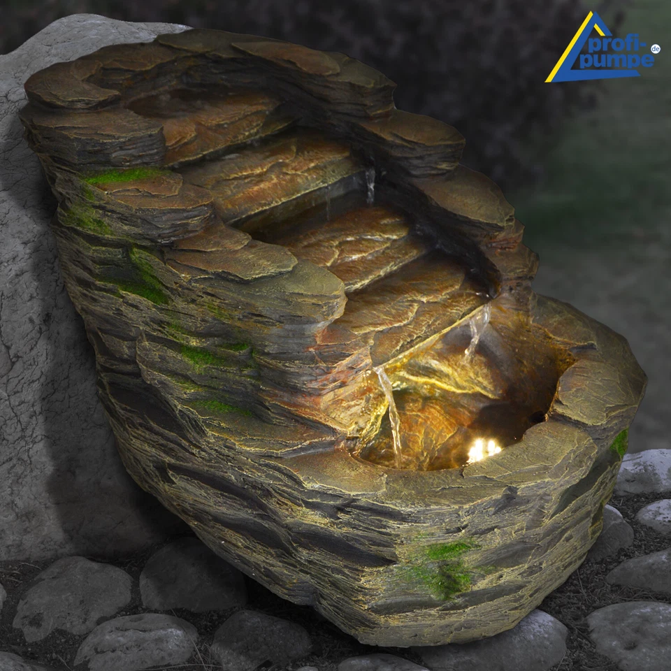 SPRINGBRUNNEN GARTEN BRUNNEN ZIMMERBRUNNEN ZIERBRUNNEN INNEN LED BRUNNEN AUSSEN - Bild 3 von 4