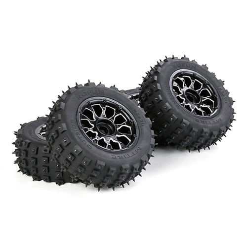 Vordere und hintere Metall Radnabe mit Wasteland Nail Reifen für 1/5 Losi 5ive-t - Bild 7 von 15