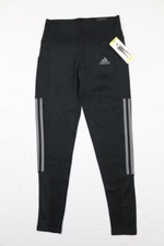 Adidas Women Three Stripe Black Gray 7/8 Style High Rise Tight Fit Legging S M L