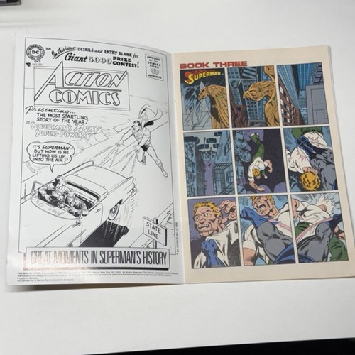 Vtg DC Comics 1986 The Man of Steel #3 Special MPI Audio Edition - Rare VF+ - Picture 7 of 9