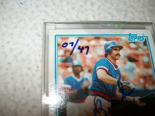 2004 TOPPS ORIGINALS 1983 BILL BUCKNER AUTOGRAPH AUTO #D/47 CHICAGO CUBS D-2019 - 第 3/4 張圖片