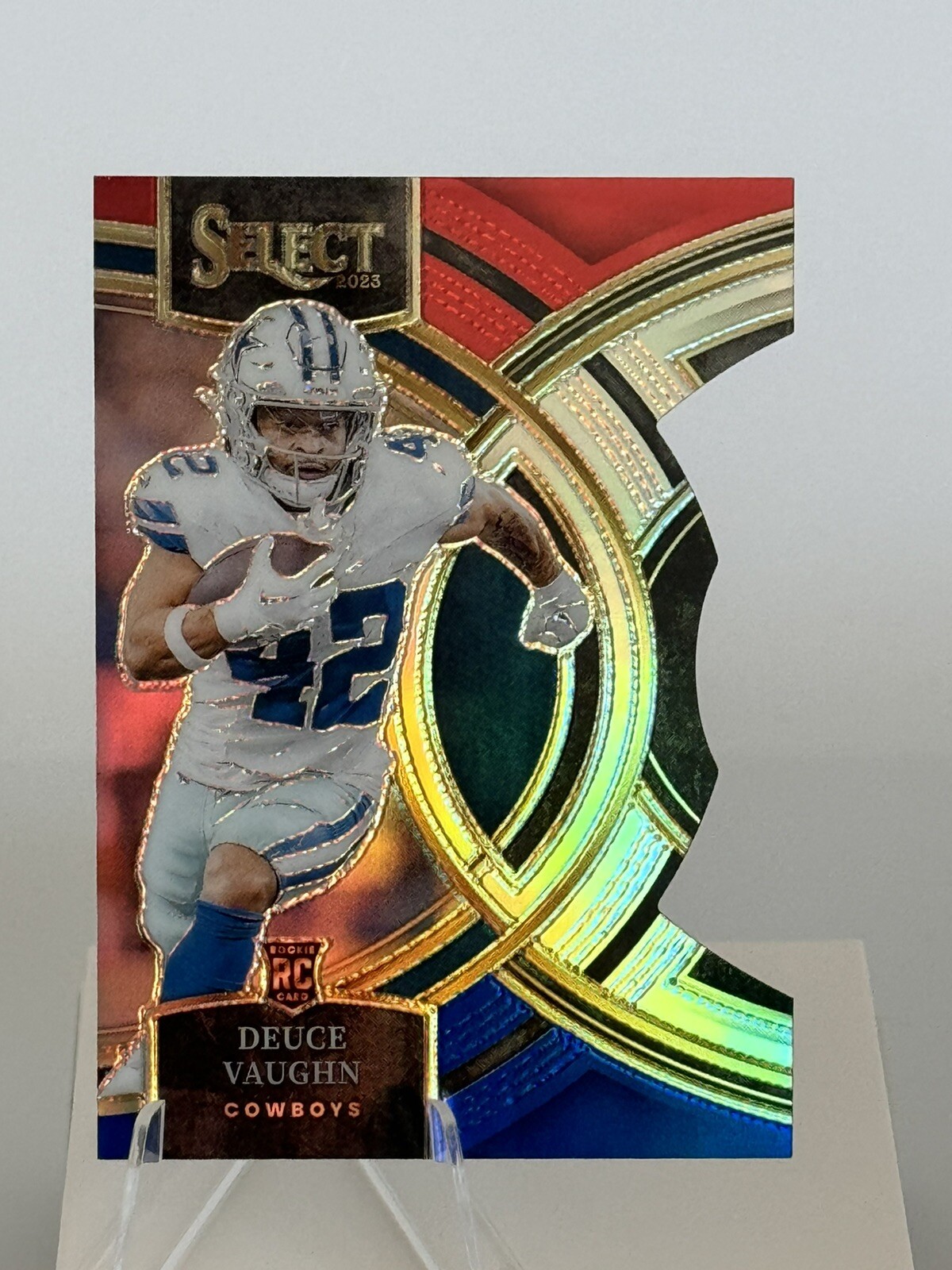 2023 Select Deuce Vaughn Premier Red & Blue Prizm Rookie Die-Cut Cowboys 🔥🔥🔥
