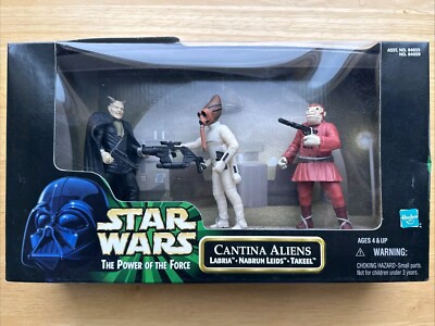 Star Wars POTF Cantina Aliens Labria Nabrun Leids Takeel Figures Hasbro ...