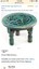 tree of life mini crystal stool green 4.5