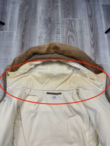 C.P Company Piuma Doca Down Coat Jacket Vintage 2002 Brown Men Size 54 - Picture 20 of 23