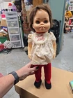 Vintage 1961 Mattel Chatty Baby Doll brunette hair blue eyes