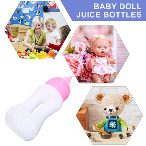 10 Pcs Doll Juice Bottle Feeding Bottles Fake Toys Shareable Room Accessories - Picture 5 of 10