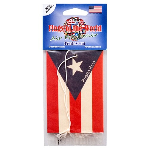 LVS Car Air Freshener Puerto Rico Flag Hand Vintage Vehicles FREE SHIPPING - Picture 2 of 2