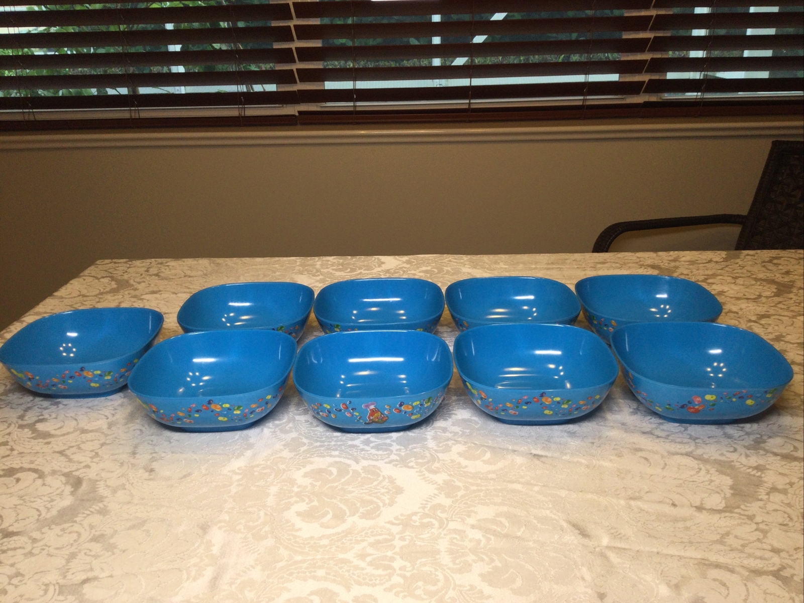 Jelly Belly Jelly Beans Logo Melamine Candy Bowl Dish Container Set Of