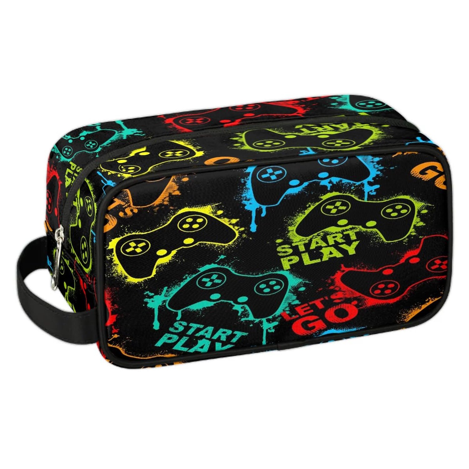 Game Boys Toiletry Bag, Hanging Kids Dopp Kit, Waterproof Lightweight Boys Ma...
