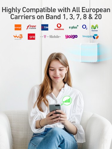 5G 4G Band 20/3/8/1/7 Wzmacniacz sygnału telefonu komórkowego Data Vodafone Eplus O2 - Zdjęcie 6 z 8