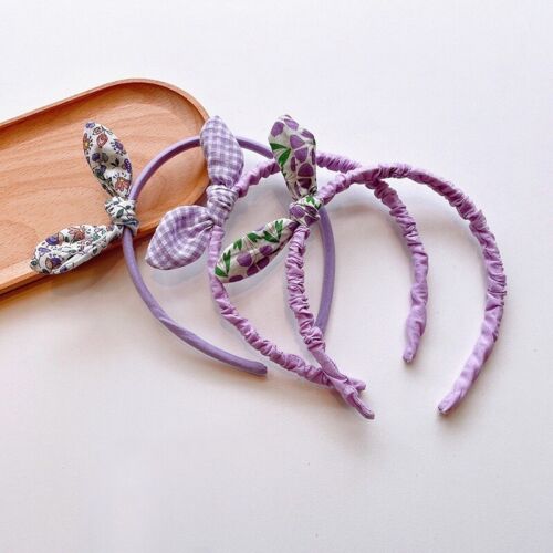 21 PCS Hair Accessories For Toddler Girls Cute Purple Bow Hair Clips Headband - Picture 3 of 14