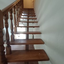 Scala in legno di faggio per interni