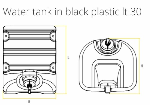 Water Tank with Soap Holder Recovery Truck Lorry HGV Hand Wash Tank 30L - Picture 12 of 12