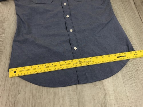 ecko unltd Collared Shirt Vintage Blue Short Sleeve Dress Mens Size Medium - Picture 11 of 12
