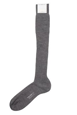 FALKE No.7 Herren Kniestrümpfe Strümpfe 43-44 grau dunkelgrau grey Merino Wool