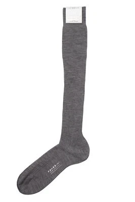 FALKE No.7 Herren Kniestrümpfe Strümpfe 43-44 grau dunkelgrau grey Merino Wool - Bild 1 von 3