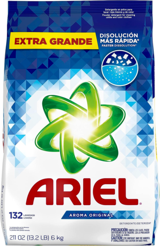 Detergente para ropa en polvo Ariel aroma original libre de fosfato 211 oz - Imagen 2 de 3
