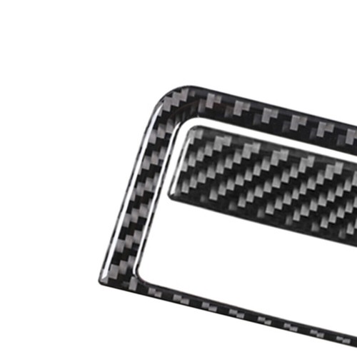 For Lincoln Navigator 07-14 Carbon Fiber Rear Armrest Storage Box Button Cover - Picture 8 of 10