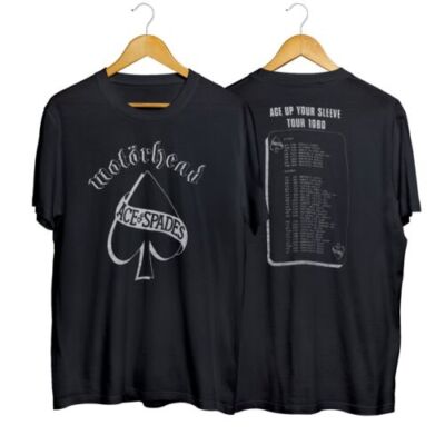 1980 Motorhead Ace Up Your Sleeve Tour Shirt Vintage Unisex Cotton Size S5XL