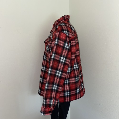 ORIGINAL DELUXE SUPPLY APPAREL COLLECTION PLAID RED MENS JACKET SIZE 2XL - Picture 4 of 5