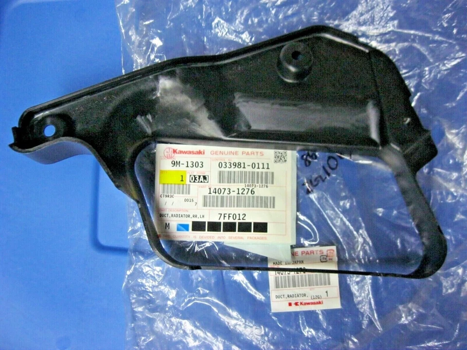 Conducto de radiador trasero izquierdo Kawasaki OEM ZG1000 Concours 14073-1276 Foto 2 de 4