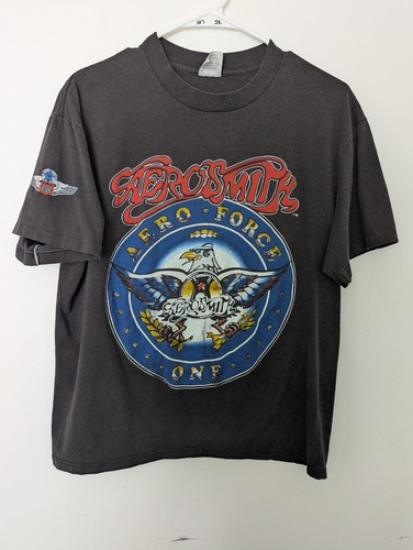 Aerosmith Aero Force One 1987 Tour Vintage Original Single Stitch T-Shirt XL