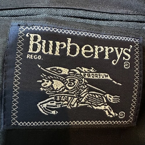 VINTAGE Burberrys Anzug Sakko Herren 42 lang anthrazit gestreift Wolle Made in USA - Bild 3 von 14