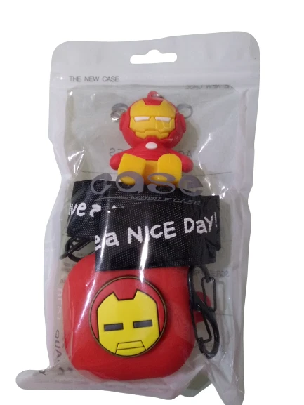 Samsung Galaxy Buds- IRONMAN Super Hero Dibujos Animados Silicona Auricular Protector Foto 2 de 2