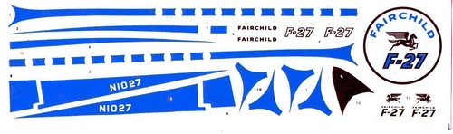 REPRODUCTION DECALS ONLY: REVELL "SPACE PURSUIT", F-27, C-130, or B-25 - Picture 7 of 7