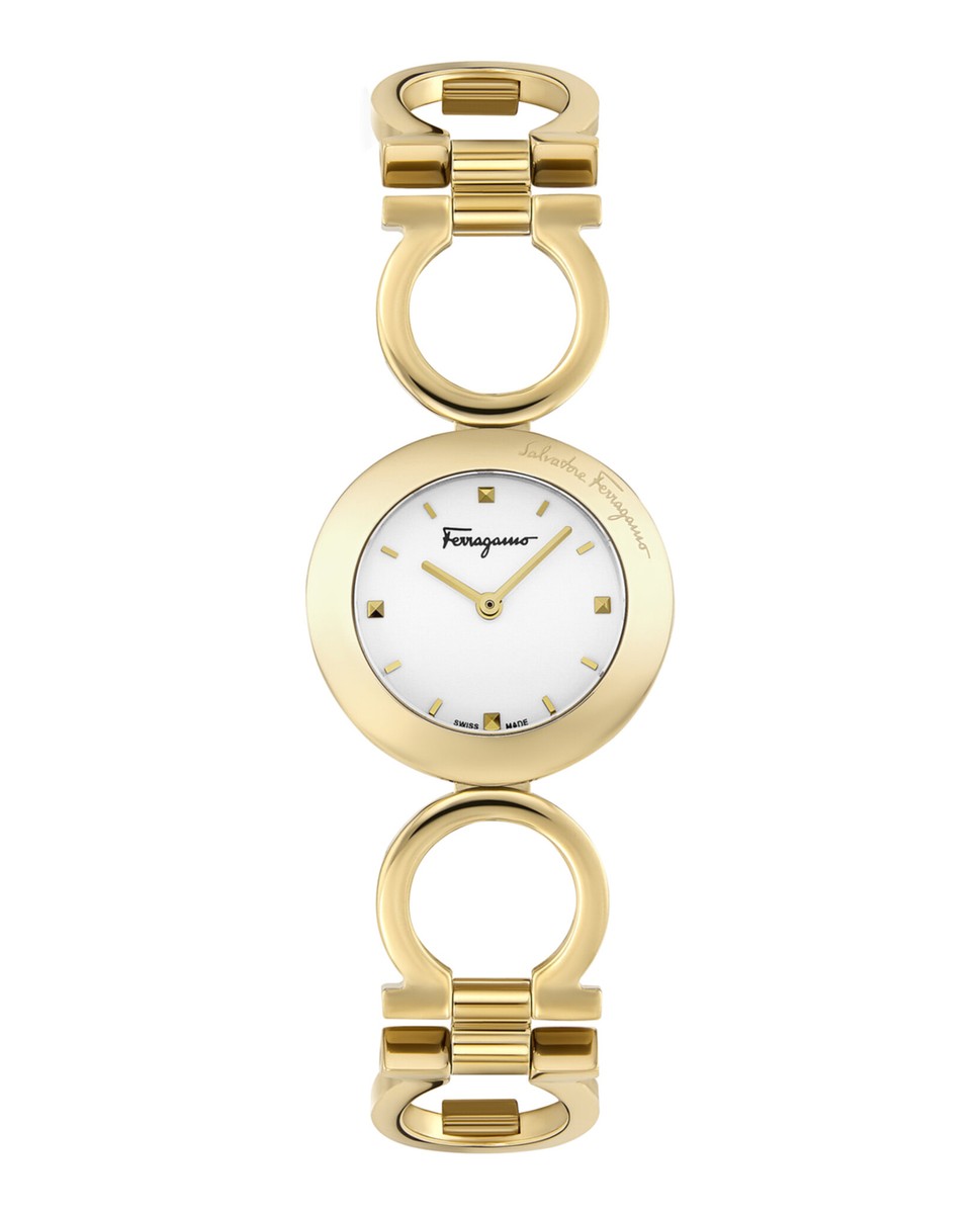 人気商品!Salvatore Ferragamo Gancino Bracelet Watch Ferragamo Womens Gancino Gold 28mm Bracelet Fashion Watch | eBay