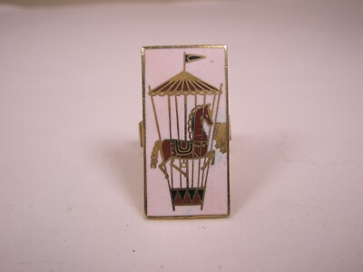 Horse Carousel Merry go Round SINGLE Vintage Cuff Link replace lost/broken zh18