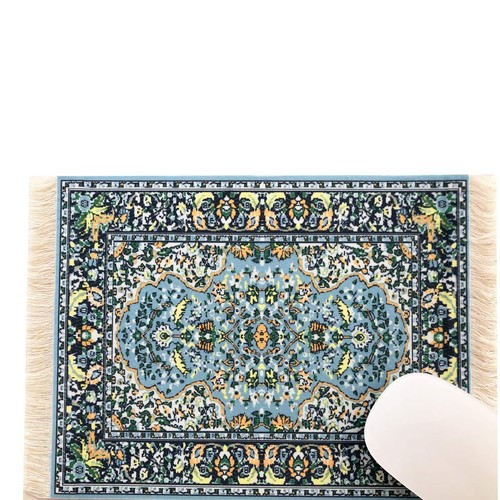 Beautiful Blue Oriental Rug Mousepad - Oriental Carpet Computer Mousemat Mini... - 第 2/5 張圖片