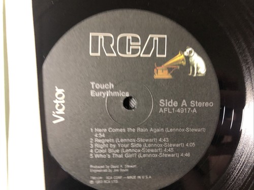 NICE NM Eurythmics Touch AFL1-4917 Original Promo LP 12in Vinyl Record Album - Picture 4 of 4