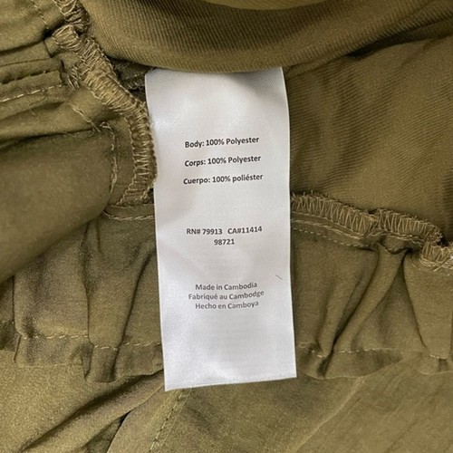 Motherhood Maternity Underbelly Olive Satin Jogger Pants Women’s Size Large NWT - Picture 14 of 16