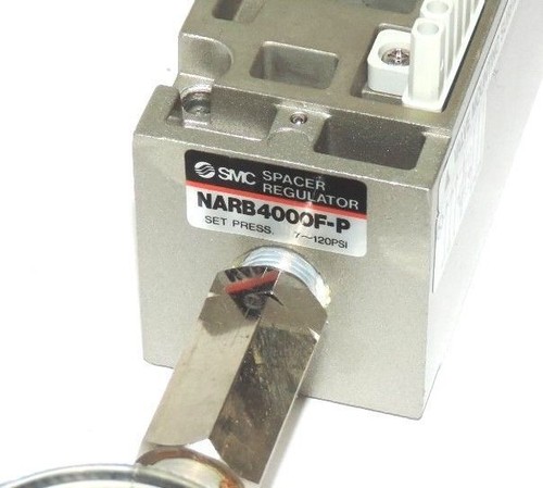 NEW SMC NARB4000F-P VALVE WITH 150 PSI GAUGE NARB4000FP - Picture 3 of 5