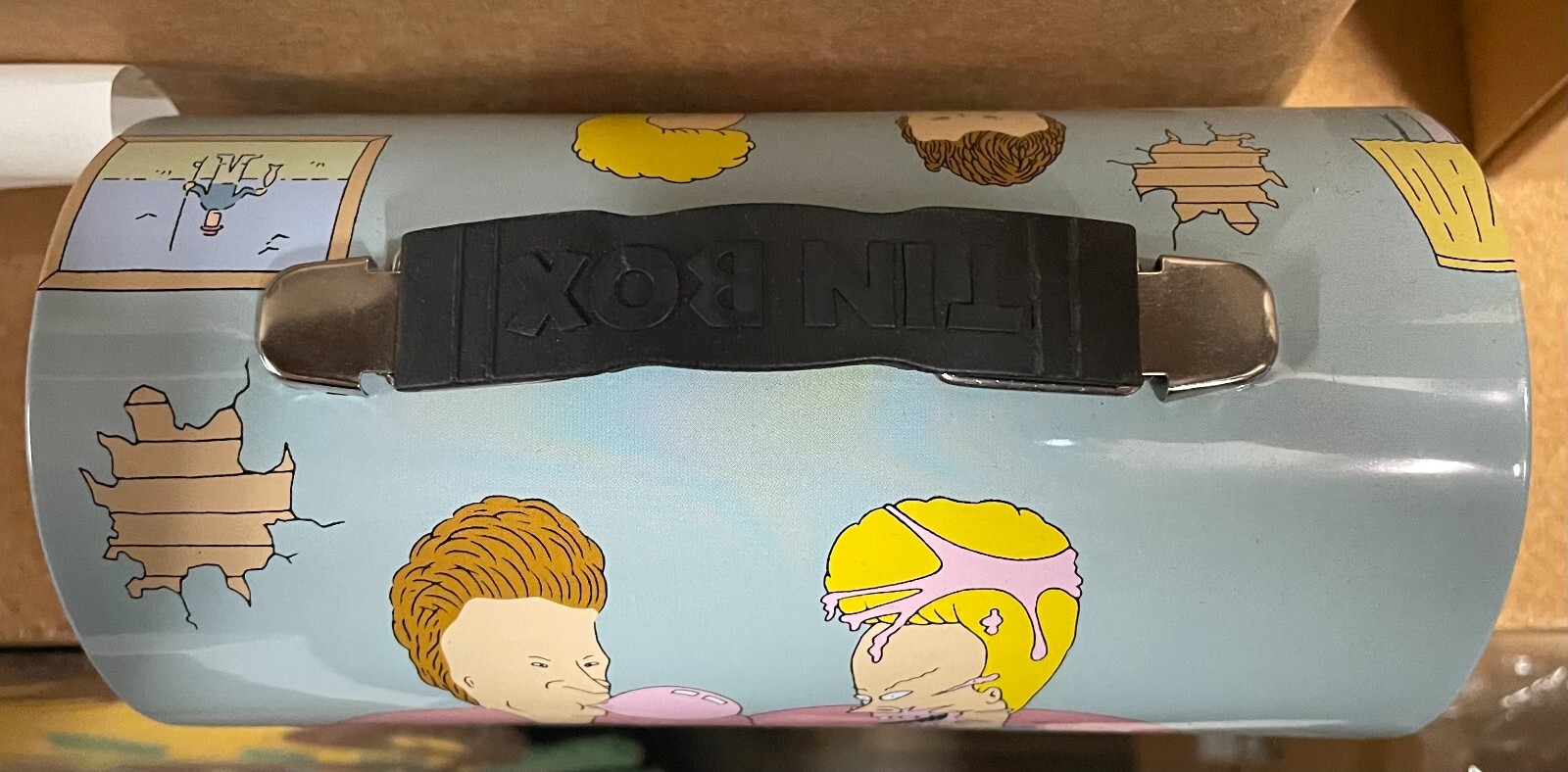 NEW BEAVIS AND BUTT HEAD METAL LUNCH BOX NEW UNUSED MTV JUDGE 90s VINTAGE LOOK 