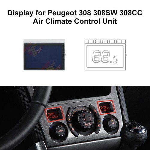 Display für Peugeot 308 308SW 308CC Klimasteuergerät - Afbeelding 1 van 7