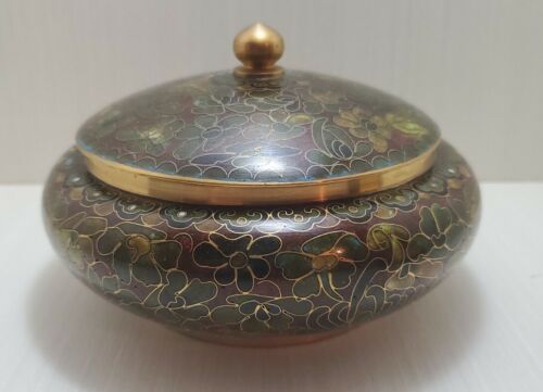 Antique Sèvres Georges Mathieu Candy Box Deep Blue H 9.5 x D 14cm 