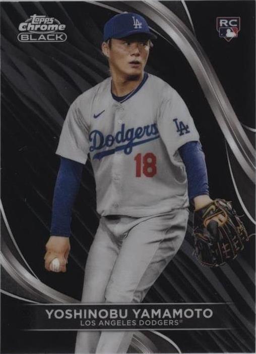 2024 Topps Chrome Black - Yoshinobu Yamamoto #18 (RC) for sale