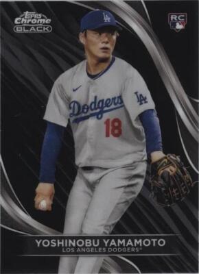 Topps Chrome Black Yoshinobu Yamamoto 2024 #18 for sale | eBay