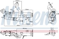 Nissens 989448 Agr-KüHler FüR A4 B8 A5 A6 C6 Q5 Exeo 2.0D 07.04-05.17 Audi Seat