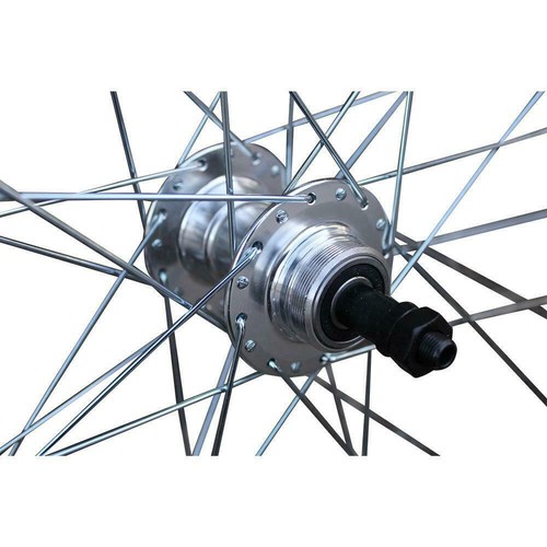 QR 700c (28") (622x19) Hybrid Bike Disc Rim Front Rear 6/7/8/9 Speed Wheel Set - Picture 6 of 9