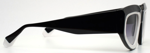 GIGI STUDIOS Viceversa 6876/0 Black White Womens Sunglasses 54-20-145 B:37 - Picture 5 of 15